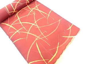 B反　正絹　芝草模様　羽尺反物